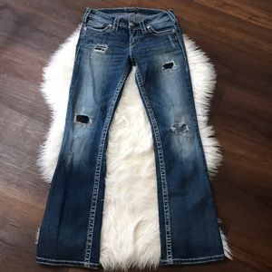 Silver pioneer jeans